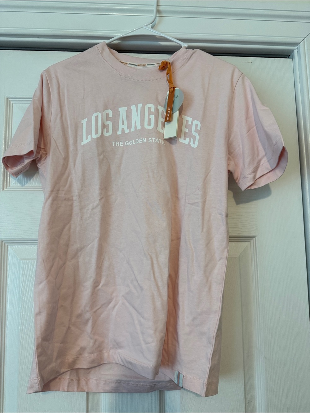 Los Angeles Pink Graphic Tee Free Planet